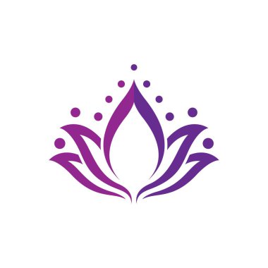 Güzellik lotusu logo resim çizimi tasarımı