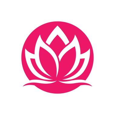 Güzellik lotusu logo resim çizimi tasarımı