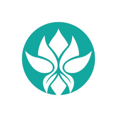 Güzellik lotusu logo resim çizimi tasarımı