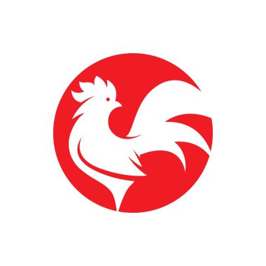 Rooster logo resimleri çizimi tasarımı