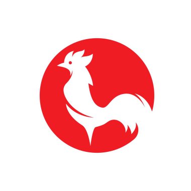 Rooster logo resimleri çizimi tasarımı