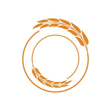 Buğday logosu resim çizimi tasarımı