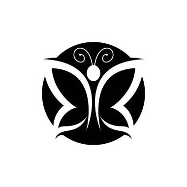 Güzellik kelebeği logo resimleri çizim tasarımı