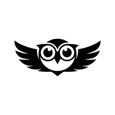 Baykuş logo resimleri çizimi tasarımı