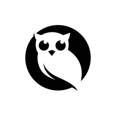 Baykuş logo resimleri çizimi tasarımı