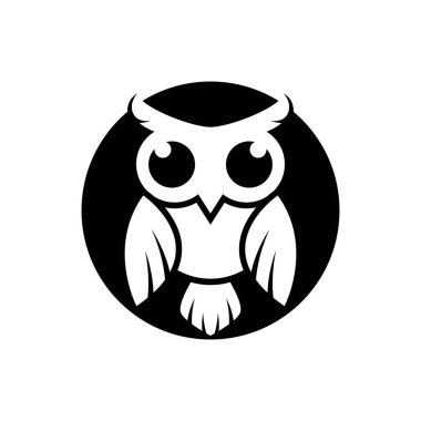 Baykuş logo resimleri çizimi tasarımı