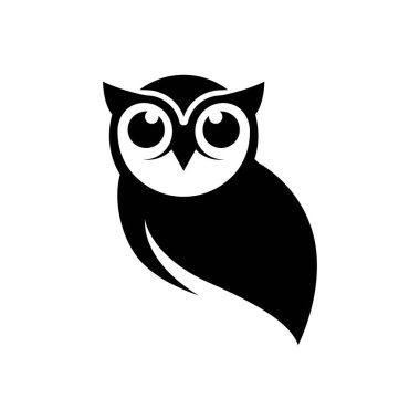 Baykuş logo resimleri çizimi tasarımı