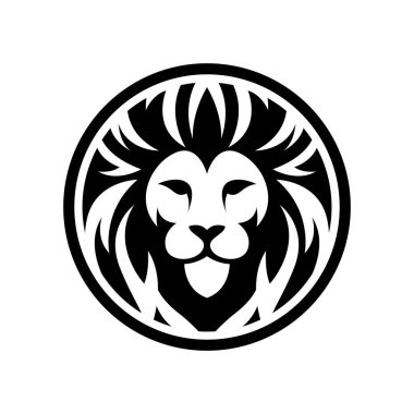 Aslan başı logo resimleri çizimi tasarımı