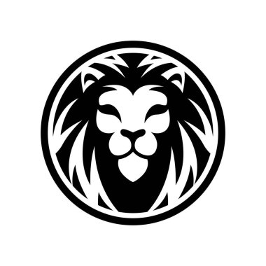 Aslan başı logo resimleri çizimi tasarımı