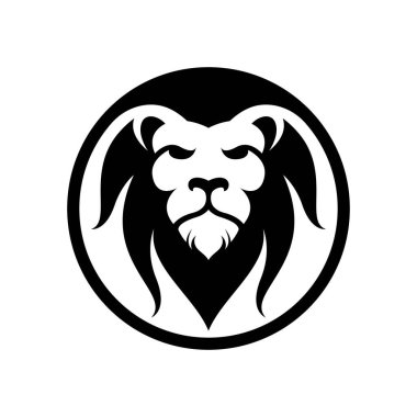 Aslan başı logo resimleri çizimi tasarımı