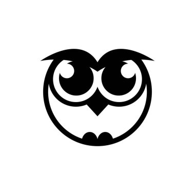 Baykuş logo resimleri çizimi tasarımı