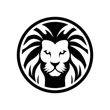 Aslan başı logo resimleri çizimi tasarımı