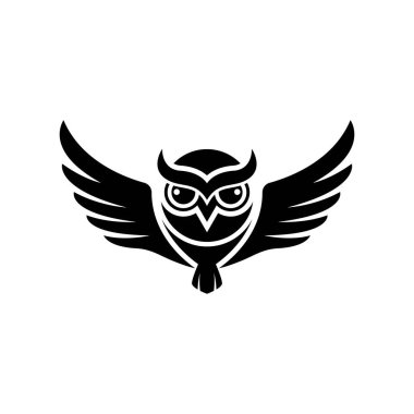 Baykuş logo resimleri çizimi tasarımı