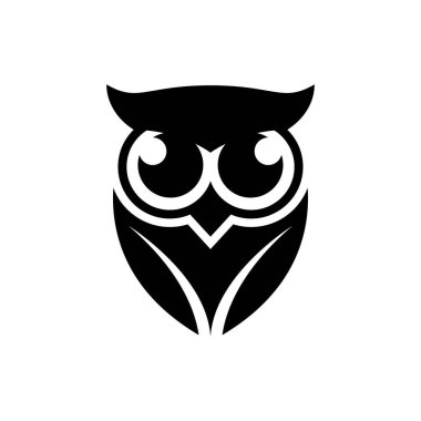 Baykuş logo resimleri çizimi tasarımı