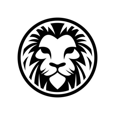 Aslan başı logo resimleri çizimi tasarımı