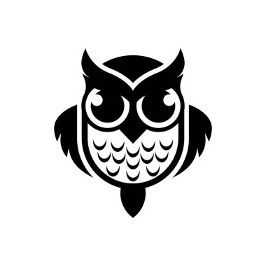 Baykuş logo resimleri çizimi tasarımı