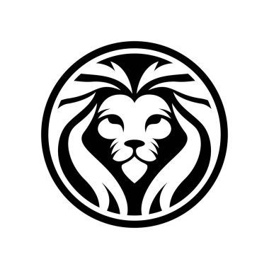 Aslan başı logo resimleri çizimi tasarımı