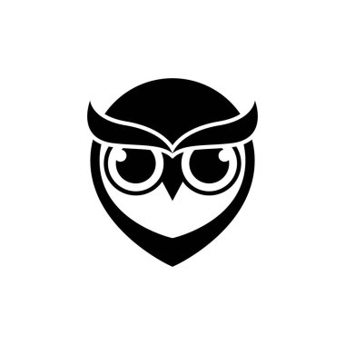 Baykuş logo resimleri çizimi tasarımı