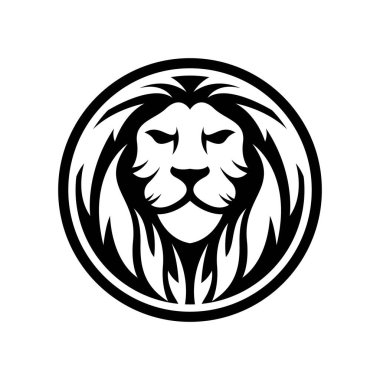 Aslan başı logo resimleri çizimi tasarımı