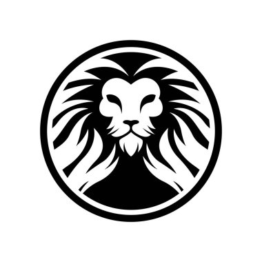 Aslan başı logo resimleri çizimi tasarımı