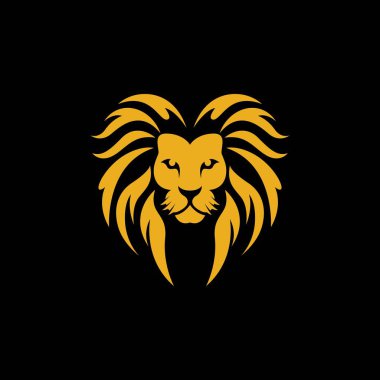 Aslan başı logo resimleri çizimi tasarımı