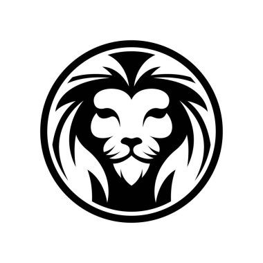 Aslan başı logo resimleri çizimi tasarımı