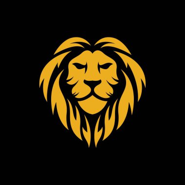 Aslan başı logo resimleri çizimi tasarımı