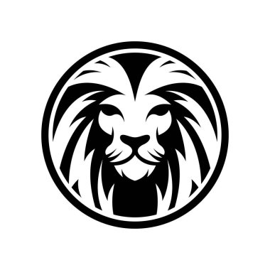 Aslan başı logo resimleri çizimi tasarımı