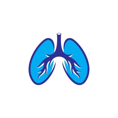 Akciğer logosu resimleri tasarımı illüstrasyonu