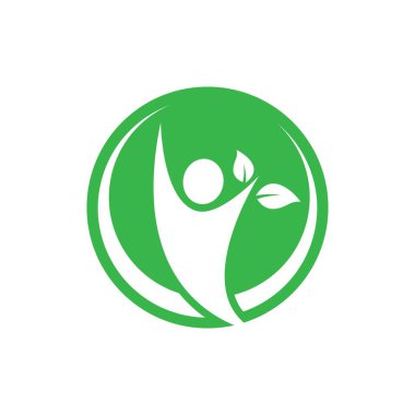 Wellness logo resimleri tasarım illüstrasyonu