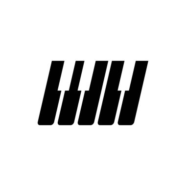 Piano logo images illustration design