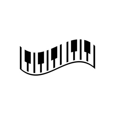 Piano logo images illustration design