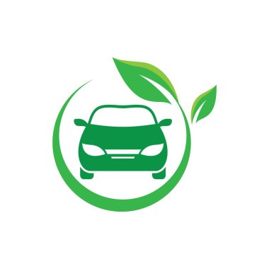 Eco car logo images illustration design