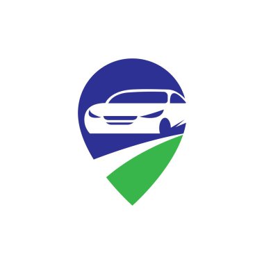 Car navigation logo images illustration design
