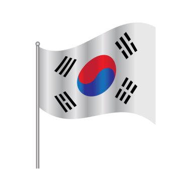 South korea flag images illustration design