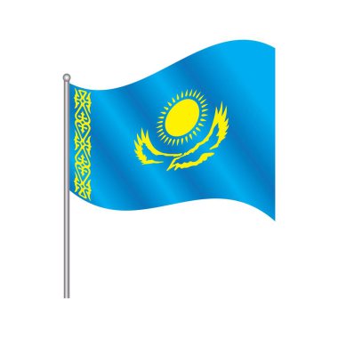 Kazakhstan flag images illustration design
