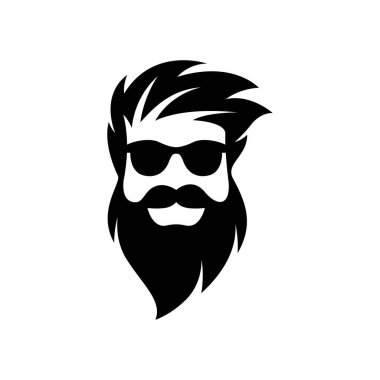 Gentleman face logo images illustration design