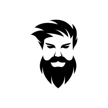 Gentleman face logo images illustration design