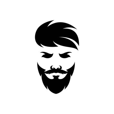 Gentleman face logo images illustration design