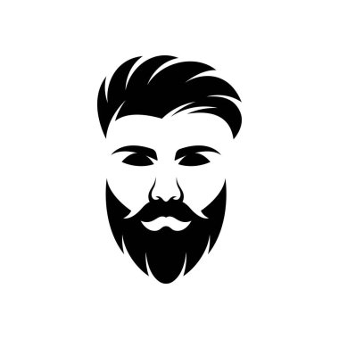Gentleman face logo images illustration design