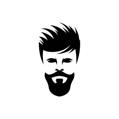 Gentleman face logo images illustration design