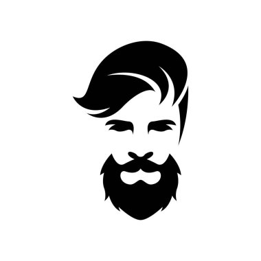 Gentleman face logo images illustration design