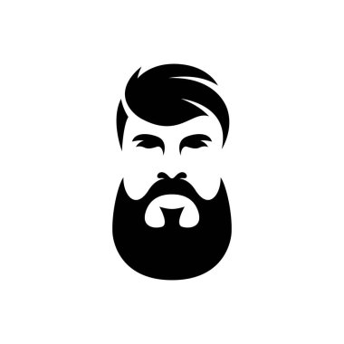 Gentleman face logo images illustration design