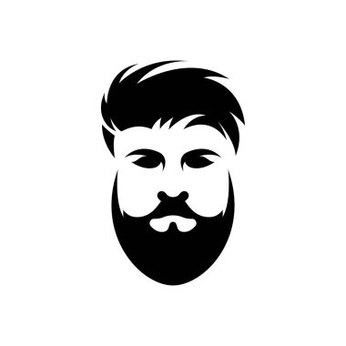 Gentleman face logo images illustration design