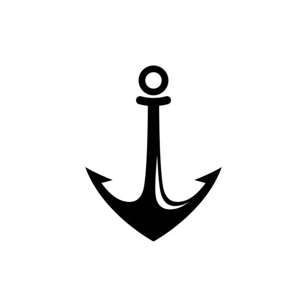 Anker Logo Afbeeldingen Illustratie Ontwerp — Stockvector