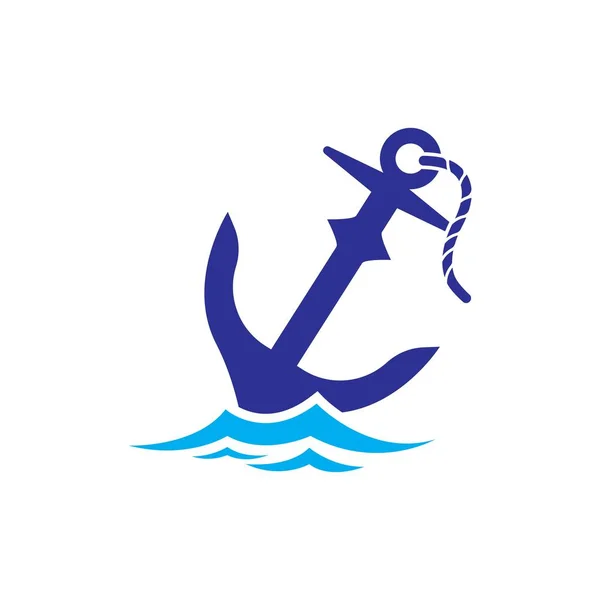 Logo Kotwicy Obrazy Ilustracji Projekt — Wektor stockowy