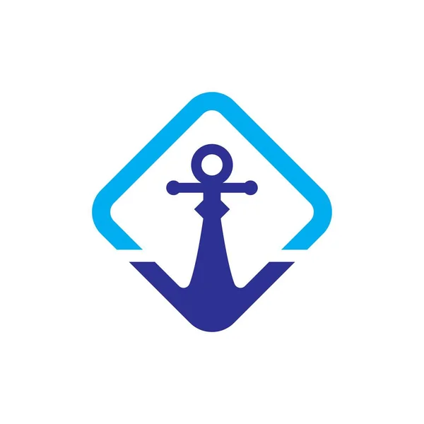 Anchor Logo Images Illustration Design — Stock Vector