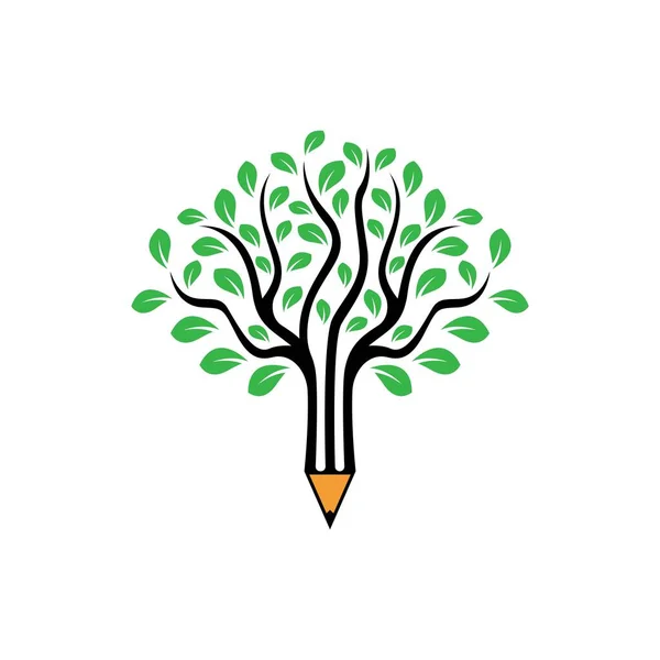 Onderwijs Logo Ontwerp Vector Illustratie Stockillustratie