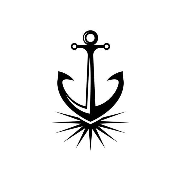 Дизайн Логотипа Якоря Лицензионные Стоковые Векторы