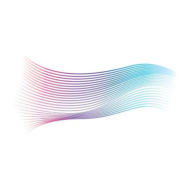 Dalga çizgisi resimleme tasarımı